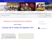 Tablet Screenshot of eurofest.org.au